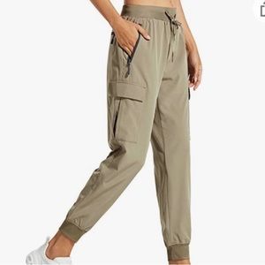 Libin~NWT~Women's Lightweight Army Green Athletic/Outdoors Cargo Joggers~Sz‎ XXL